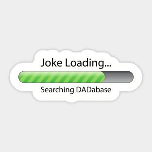 DADabase (on light) Sticker